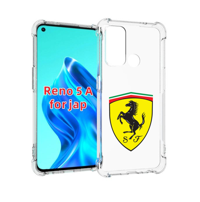 

Чехол MyPads Ferrari-3 мужской для Oppo Reno 5A, Прозрачный, Tocco