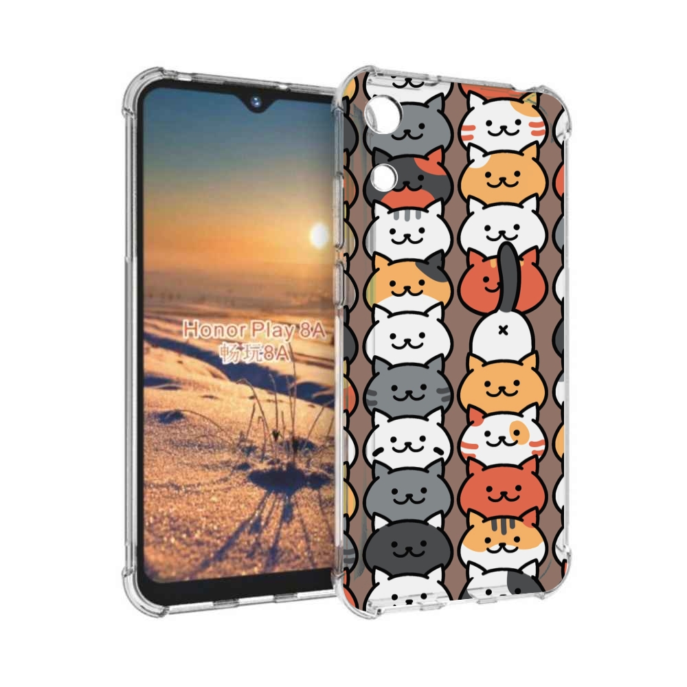 

Чехол бампер MyPads Найди-кота для Honor 8A, Прозрачный, Tocco