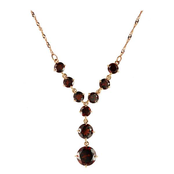 

Колье из золота 50 см Azade 97206-1-Г, гранат, 97206-1-Г