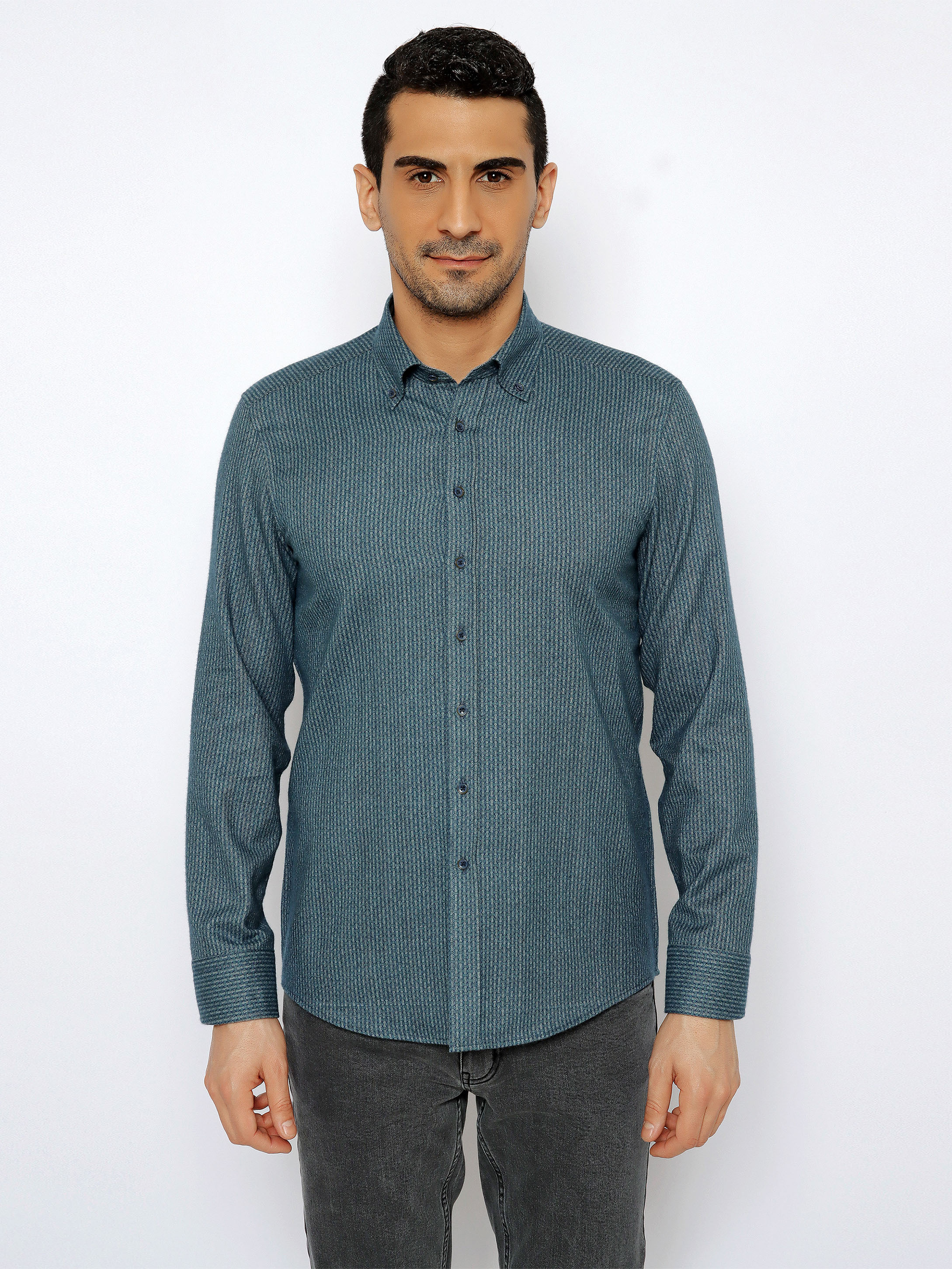 

Рубашка мужская Cacharel G051SZ0040BUNIN бирюзовая L, Бирюзовый, G051SZ0040BUNIN