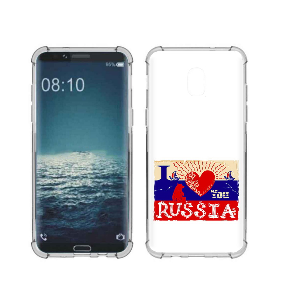 

Чехол MyPads Tocco для Samsung Galaxy J3 Люблю Россию (PT226926.574.112), Прозрачный, Tocco