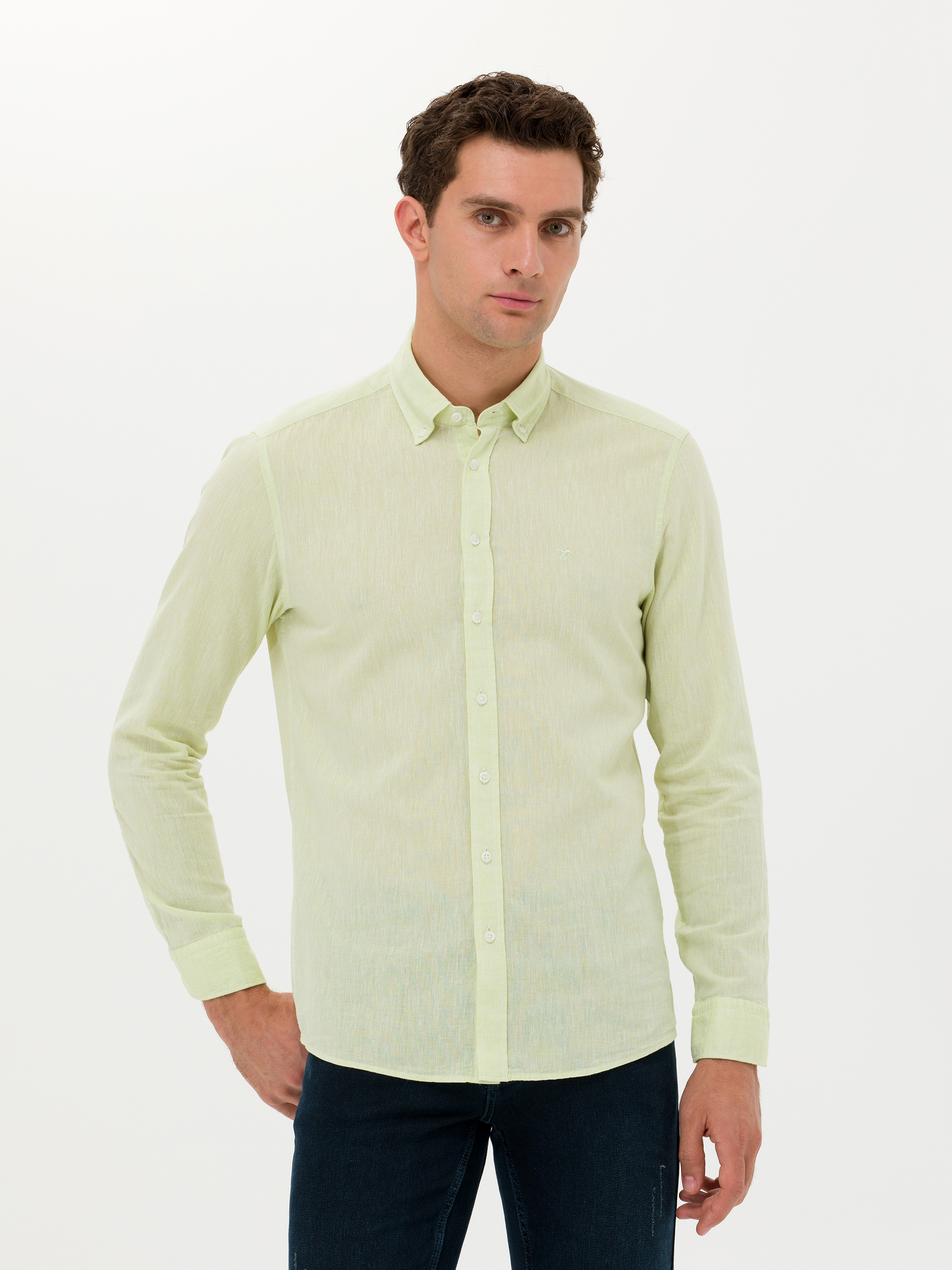 

Рубашка мужская Cacharel G051SZ0040CAHAR зеленая M, Зеленый, G051SZ0040CAHAR