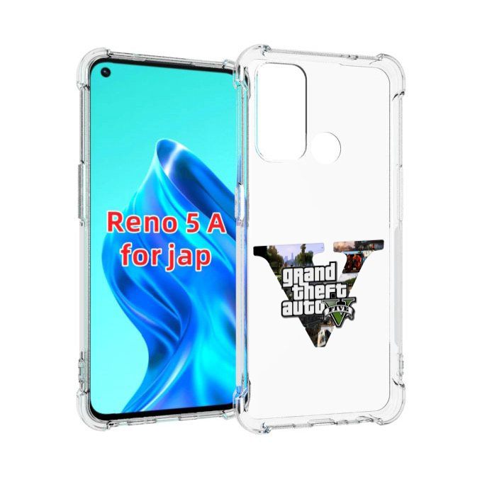

Чехол MyPads GTA 5 логотип для Oppo Reno 5A, Прозрачный, Tocco