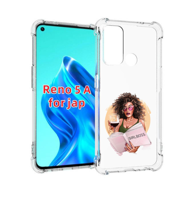 

Чехол MyPads Girlboss with wine_ Etsy женский для Oppo 5A, Прозрачный, Tocco