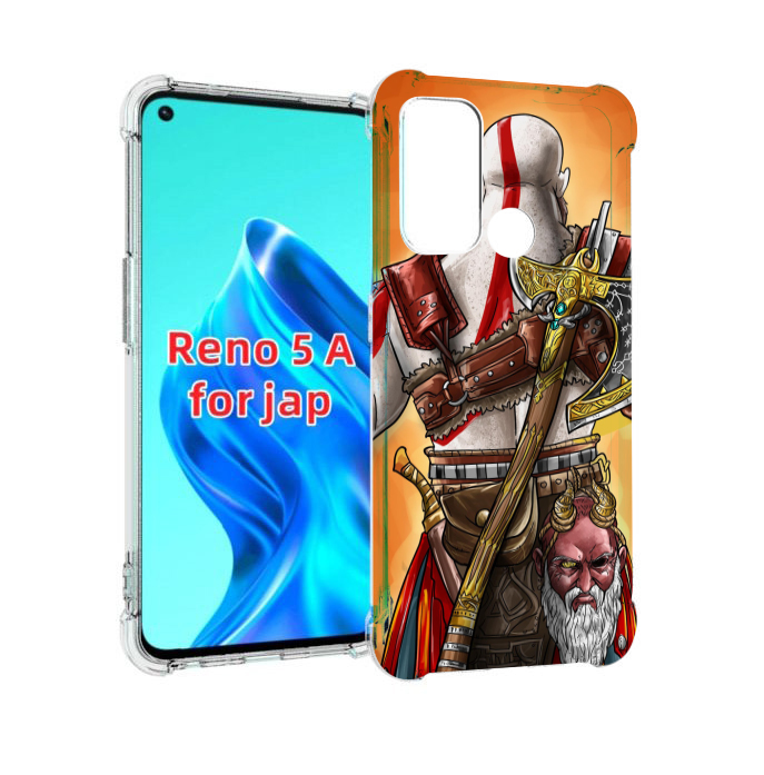 

Чехол MyPads God of War для Oppo Reno 5A, Прозрачный, Tocco