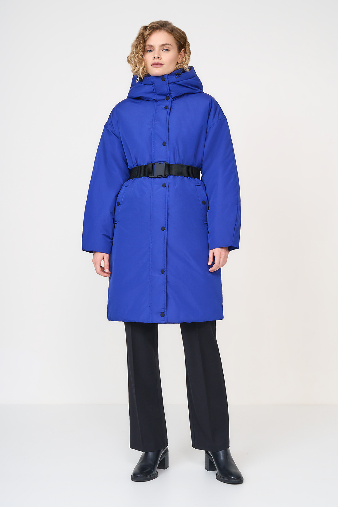Пальто женское Baon B0523504 синее L