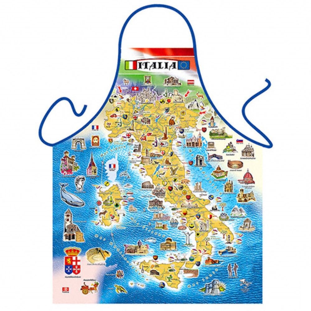 фото Фартук кухонный с приколом itati карта италии