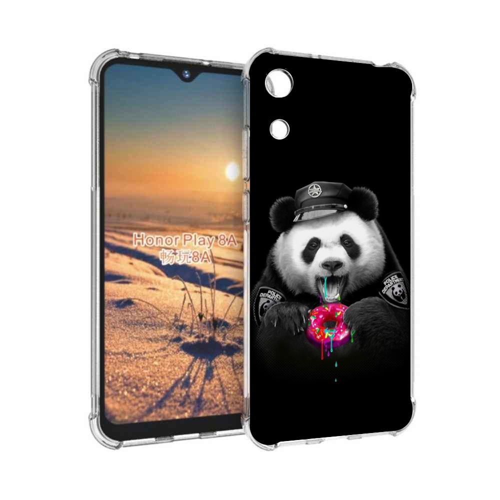 

Чехол бампер MyPads Панда-с-пончиком для Honor 8A, Прозрачный, Tocco