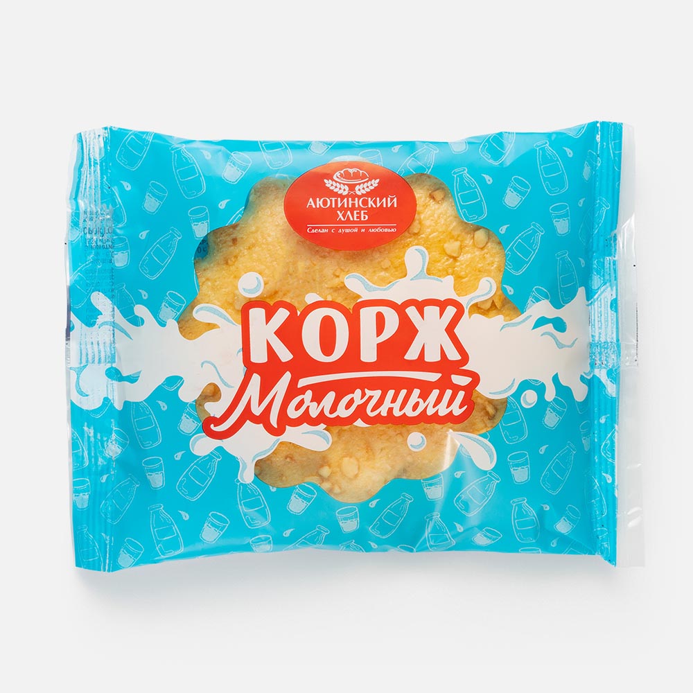 

Корж Аютинский хлеб молочный, 80 г