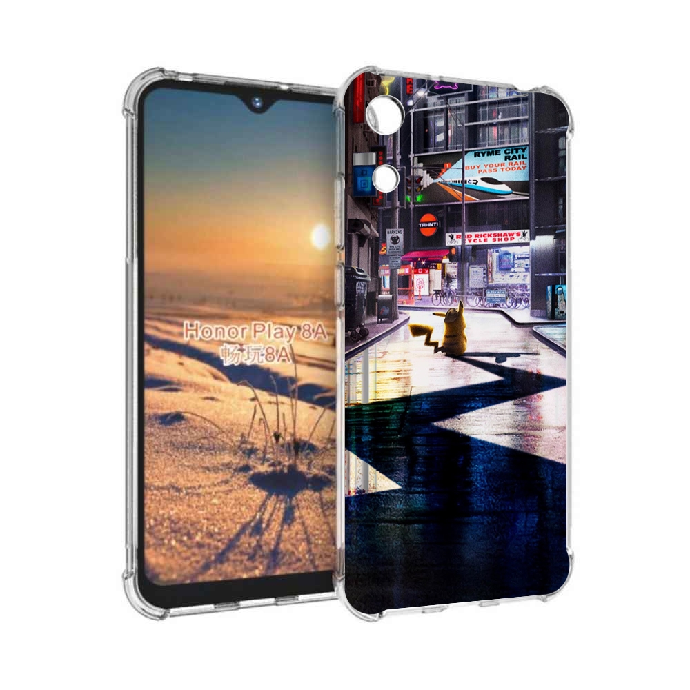 

Чехол бампер MyPads Пикачу-в-городе для Honor 8A, Прозрачный, Tocco