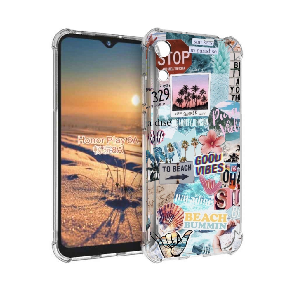 

Чехол бампер MyPads Пляжи-постер для Honor 8A, Прозрачный, Tocco