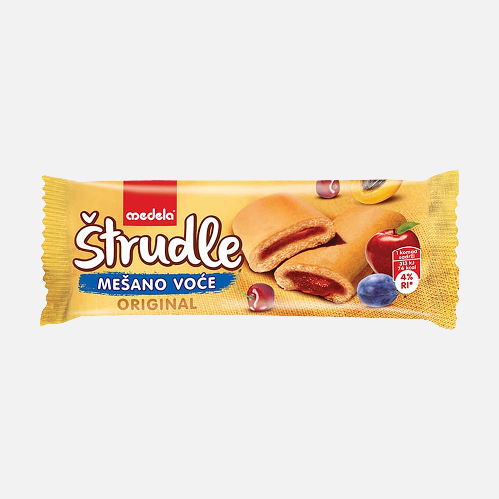 Из Сербии: Штрудель Medela Strudel микс фруктов, 20 г