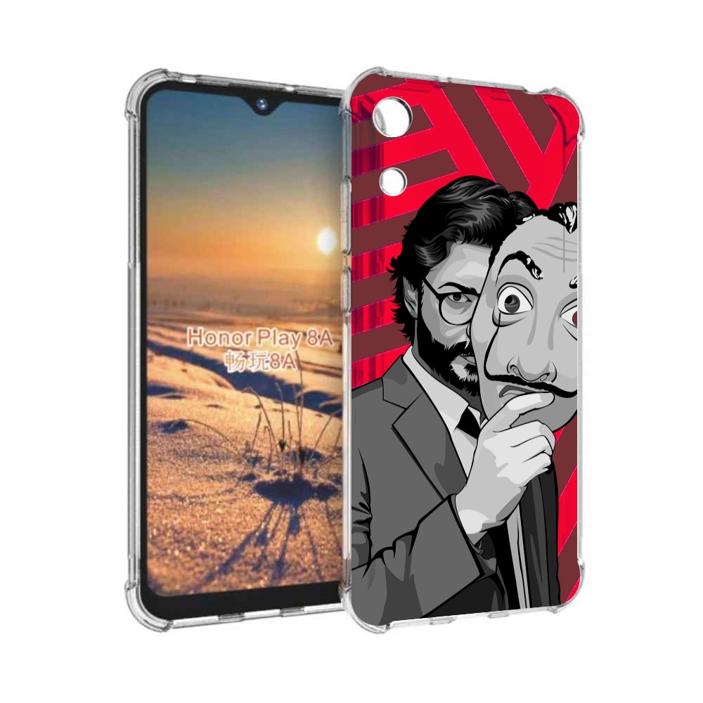 

Чехол бампер MyPads Профессор-бумажый-дом для Honor 8A, Прозрачный, Tocco