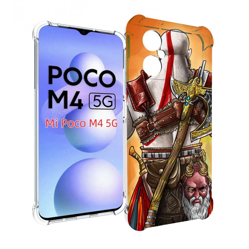 

Чехол MyPads God of War для Xiaomi Poco M4 5G, Прозрачный, Tocco