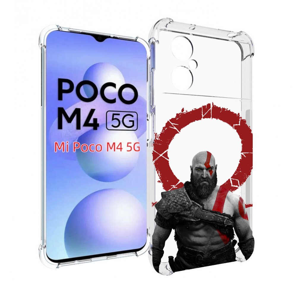 

Чехол MyPads God-of-War для Xiaomi Poco M4 5G, Прозрачный, Tocco