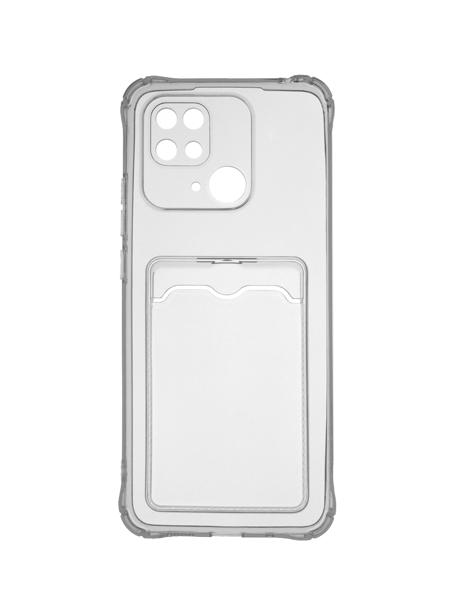 

Чехол с карманом QVATRA для Redmi 10C серый, для Redmi 10C серый