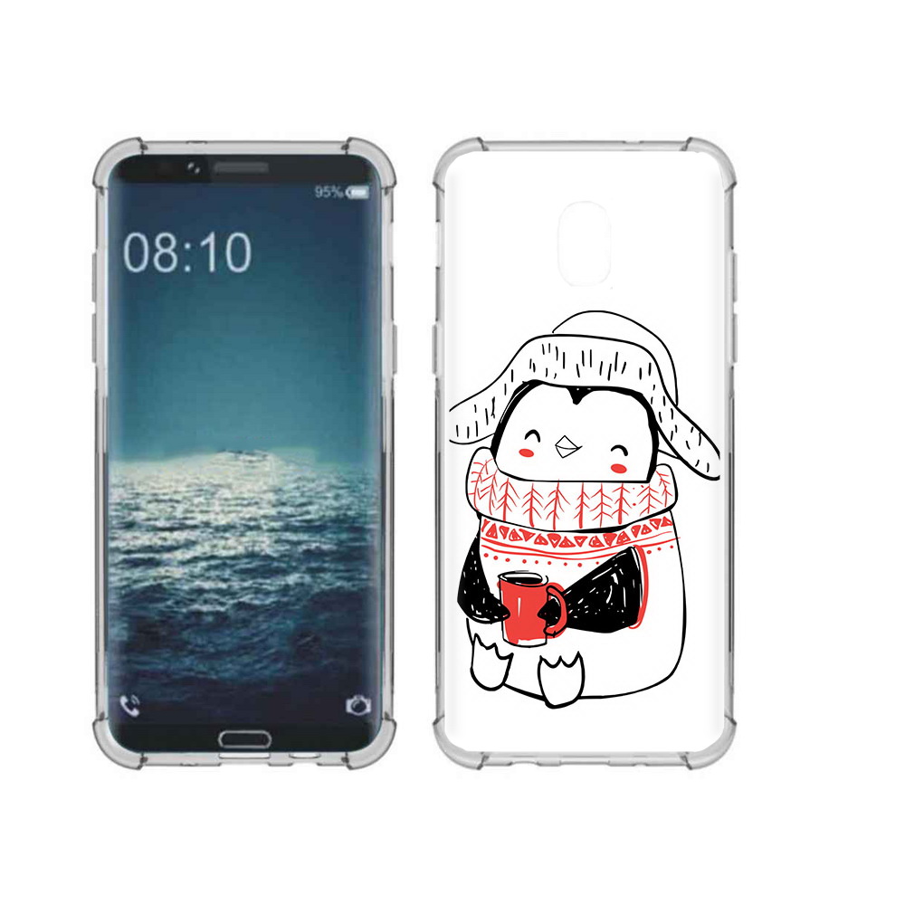 

Чехол MyPads Tocco для Samsung Galaxy J3 Милый пингвин (PT226926.574.115), Прозрачный, Tocco
