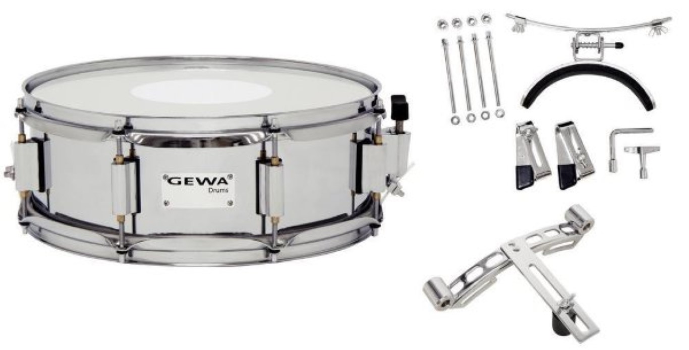

Gewa Steel Chrome Hw Sh 14x5,5 Маршевый малый барабан, Серебристый