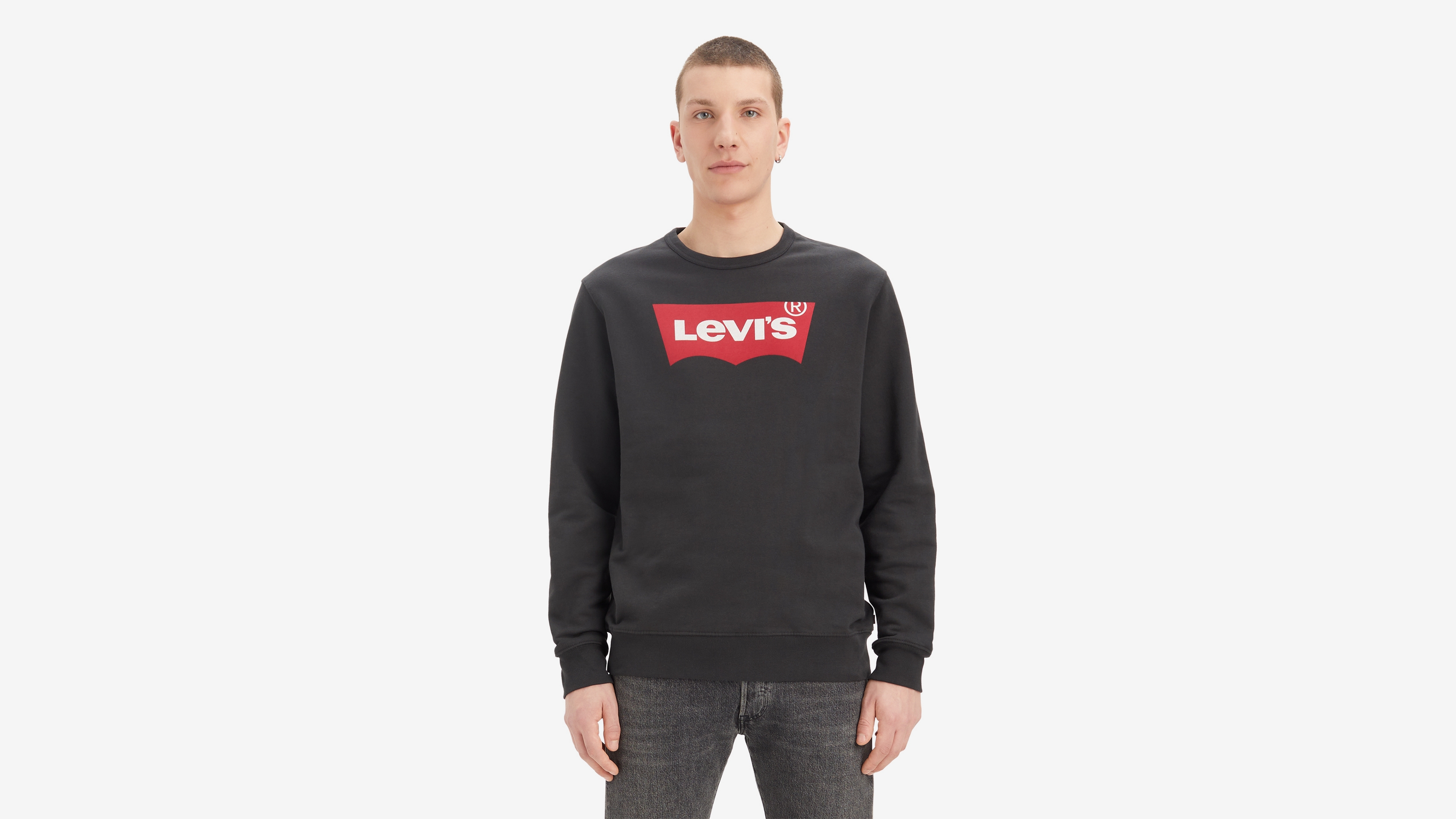 Свитшот мужской Levi's Men Standard Graphic Crewneck Sweatshirt черный S