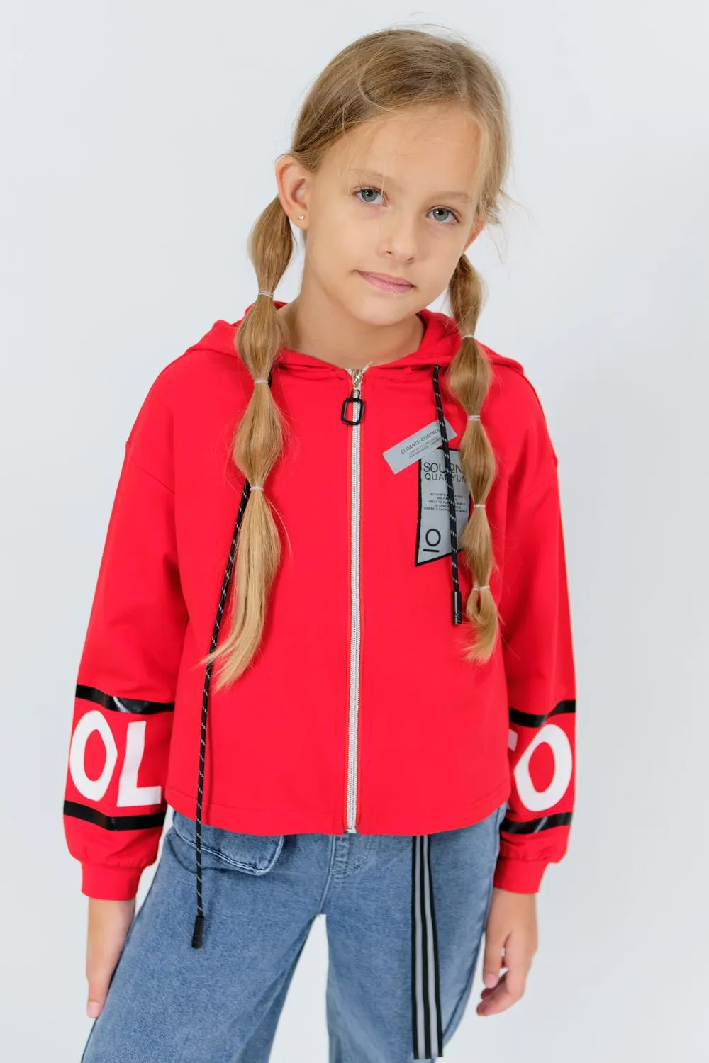 

Толстовка детская Deloras 21012, красный, 158, 21012