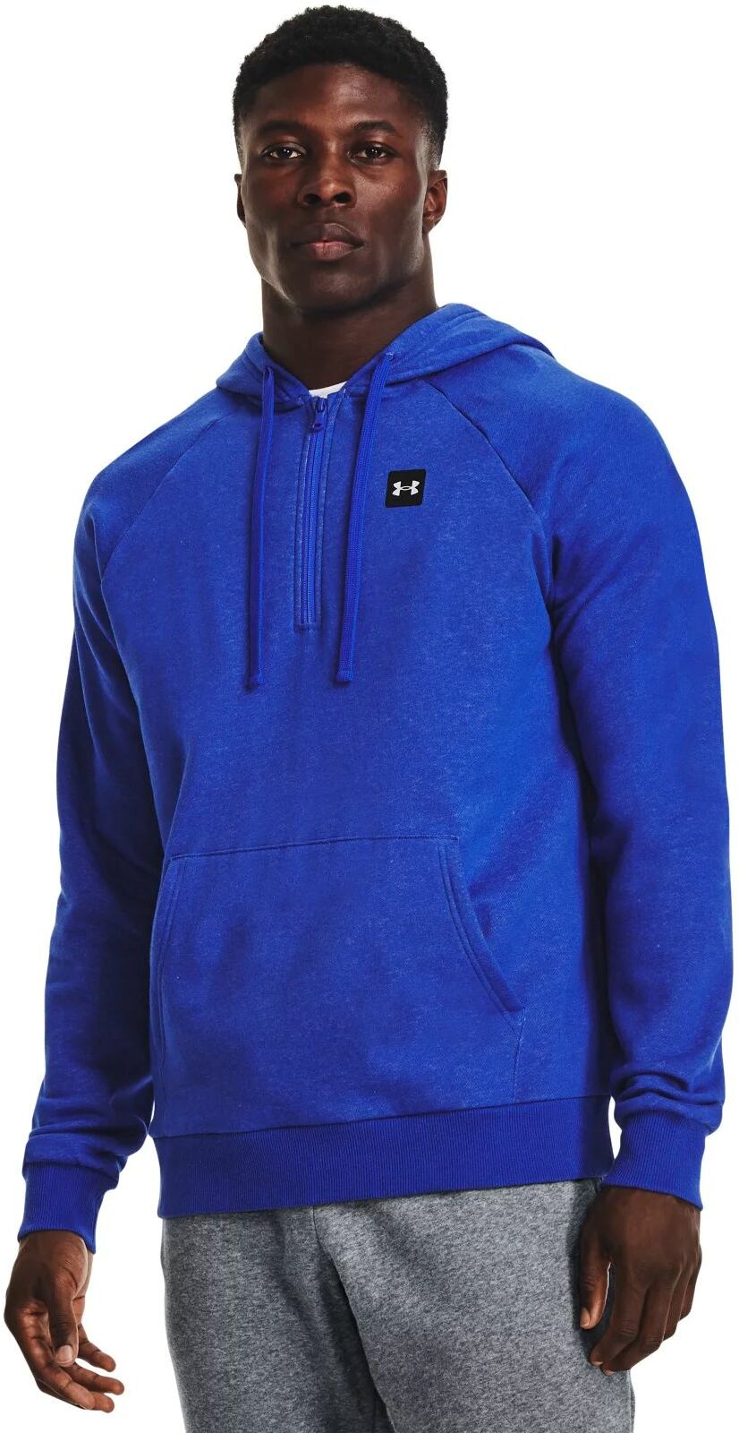 Худи мужское Under Armour UA Rival Fleece 1/2 Zip Hoodie синее XL