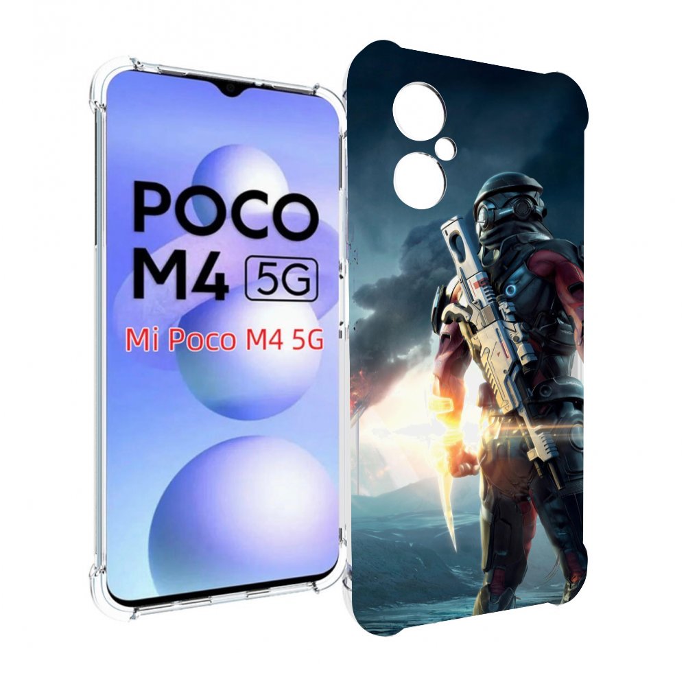 

Чехол Mypads Mass Effect Andromeda Ryder Для Poco M4 5G, Прозрачный, Tocco