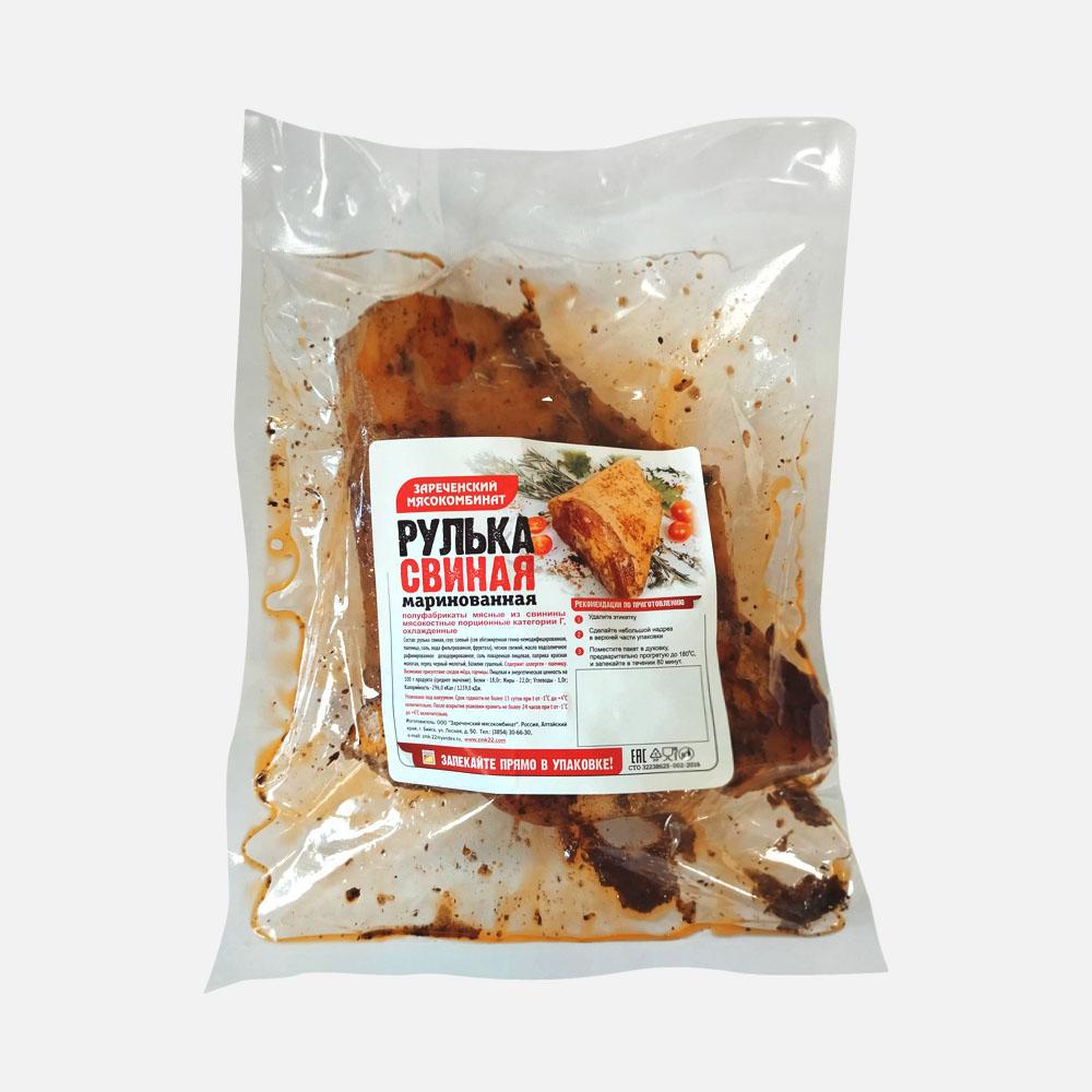 

Рулька свиная Зареченский Мясокомбинат маринованная, охлаждённая, 1-1,1 кг