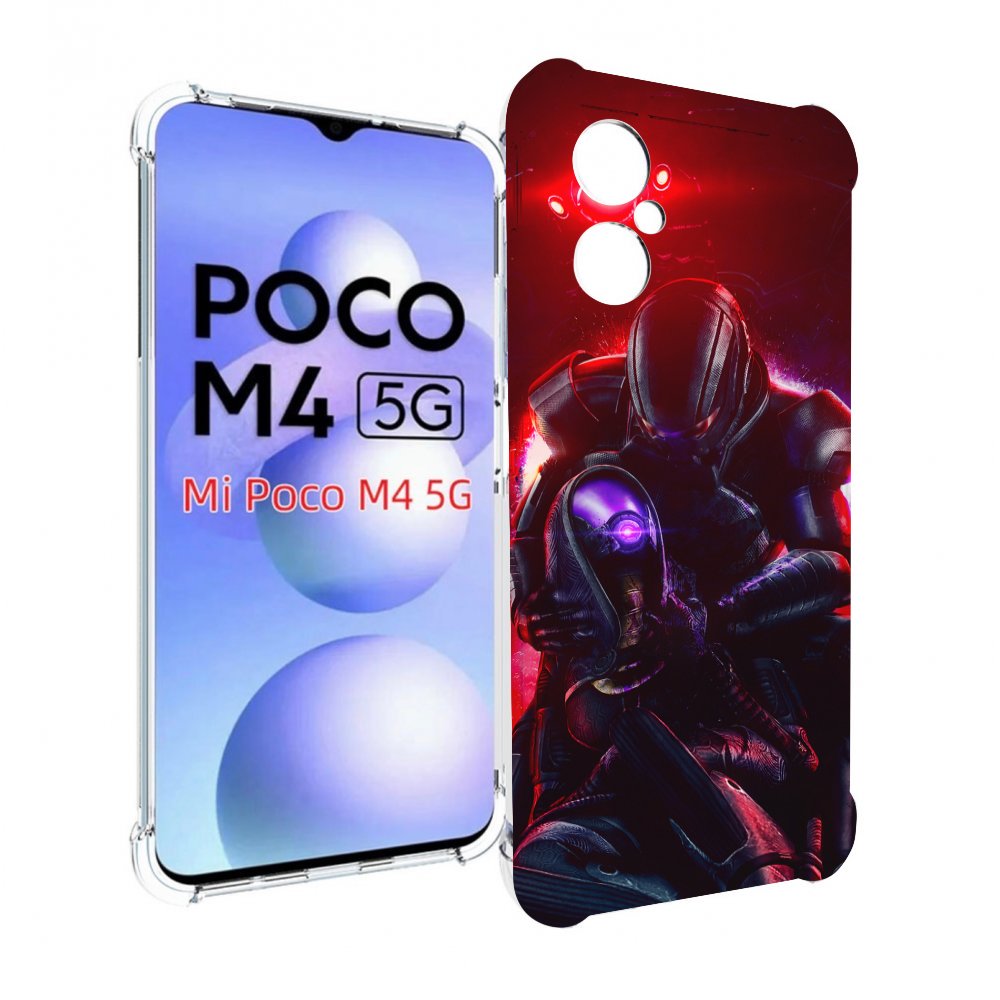 

Чехол Mypads Mass Effect Для Poco M4 5G, Прозрачный, Tocco