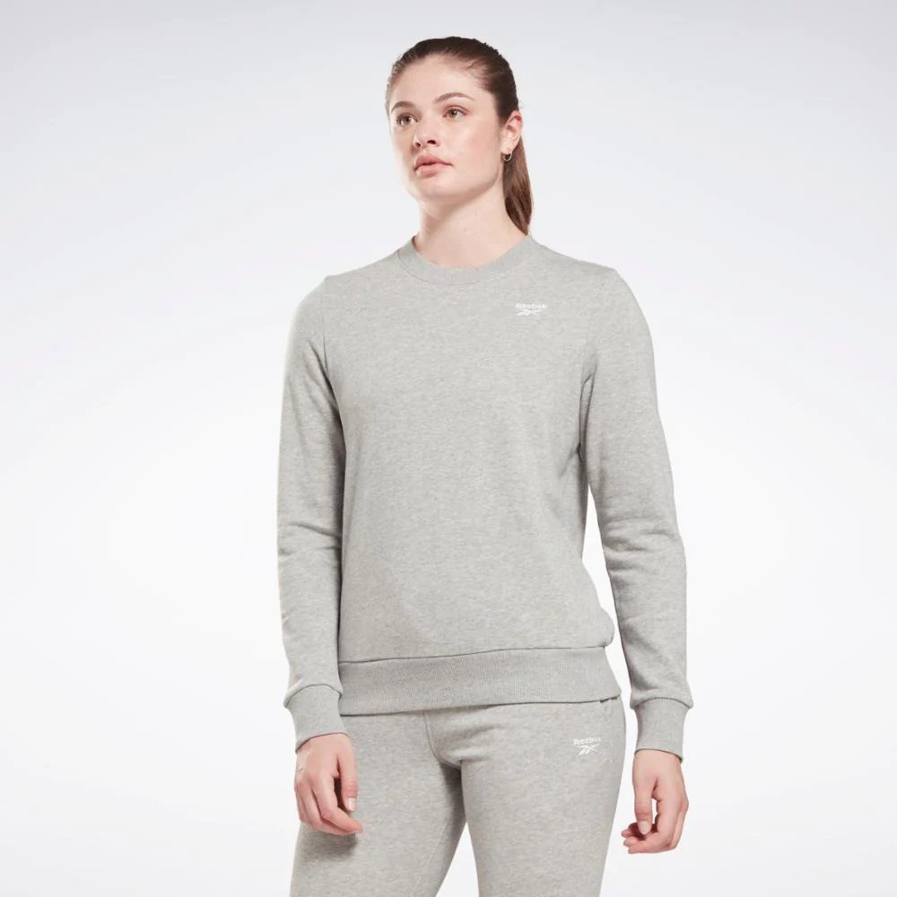 

Свитшот женский Reebok RI SL FRENCH TERRY CREW серый XL, RI SL FRENCH TERRY CREW