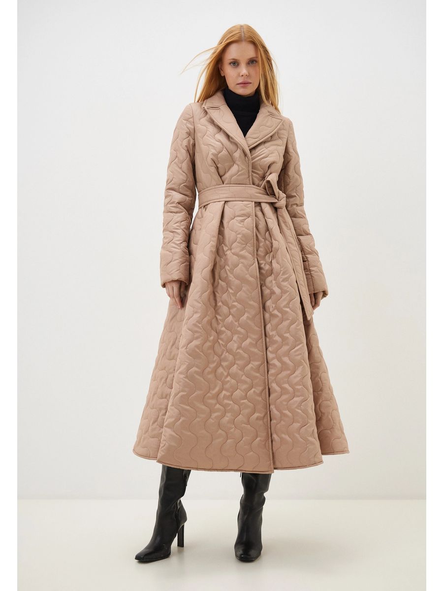 

Пальто женское Louren Wilton 762 золотистое 50 RU, Золотистый, 762