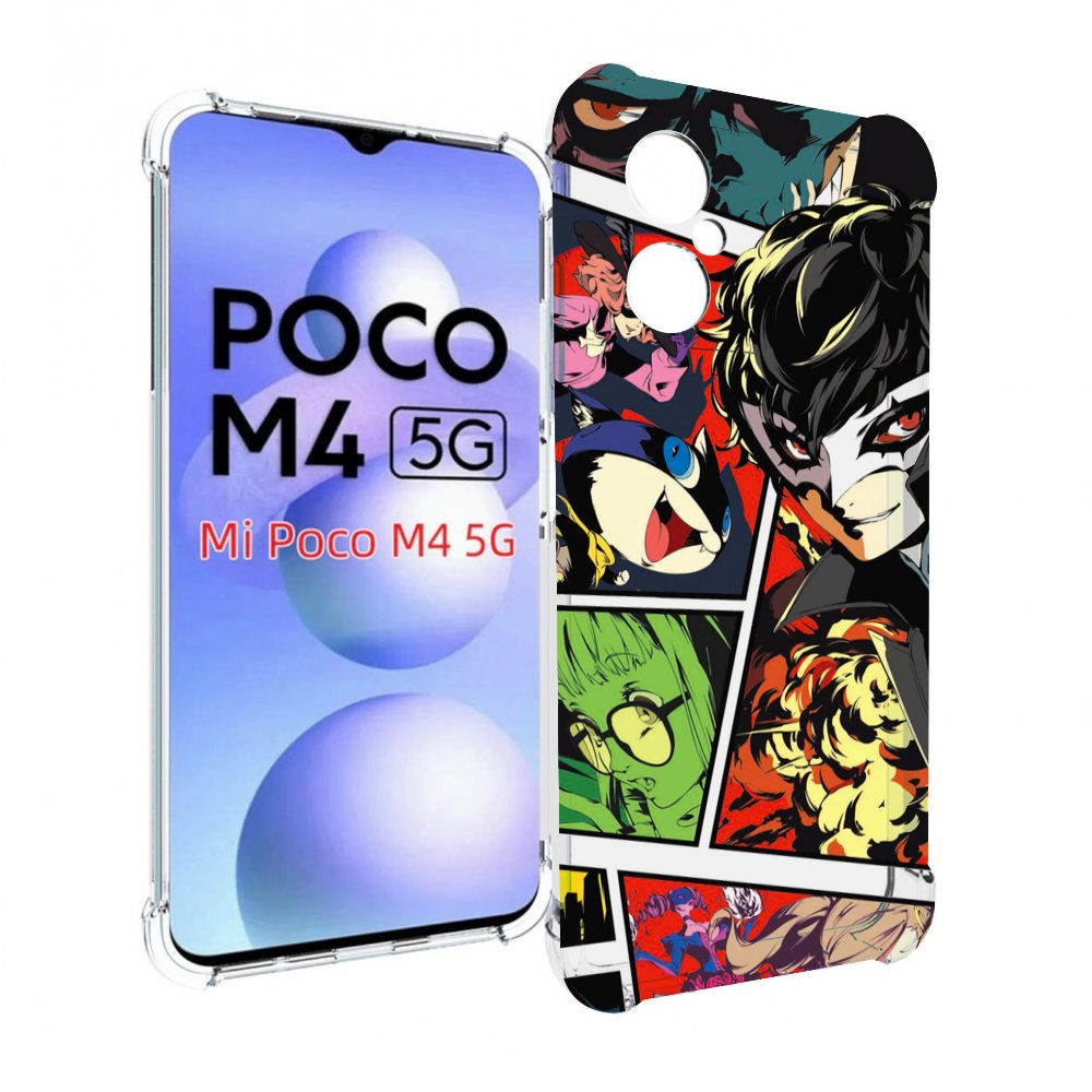 

Чехол Mypads Persona 5 Art Для Poco M4 5G, Прозрачный, Tocco