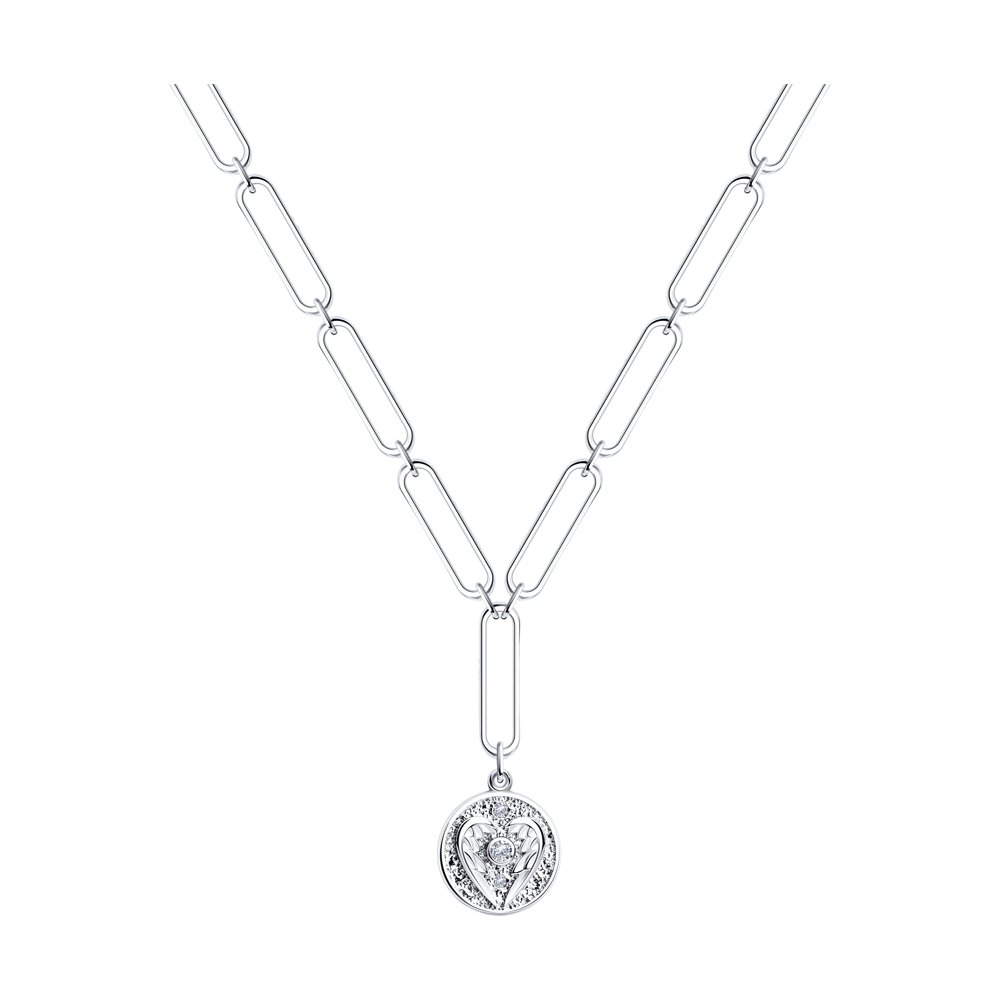 

Колье из серебра с фианитами 40 см SOKOLOV 94070476, 94070476