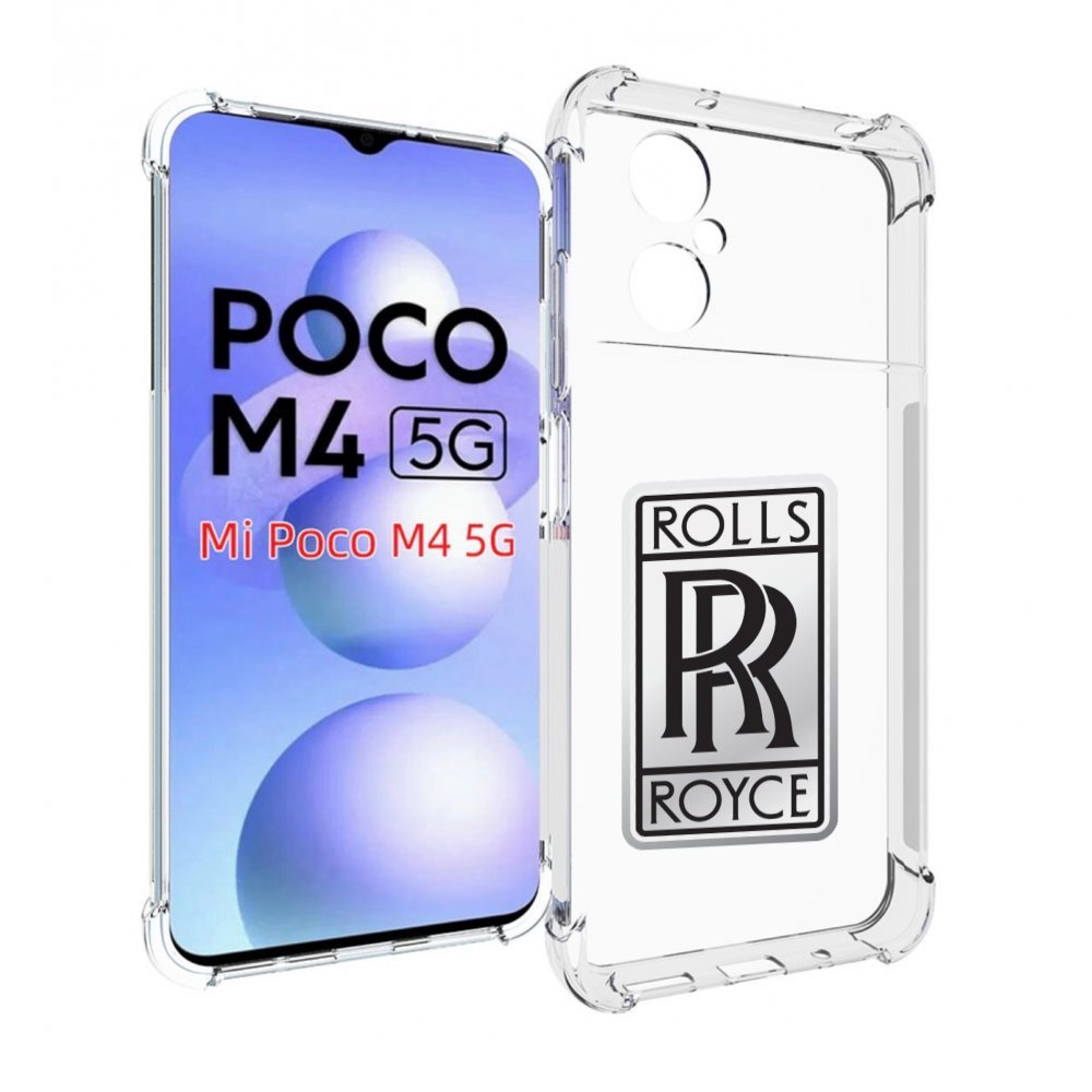 

Чехол Mypads Rolls-Royce Мужской Для Poco M4 5G, Прозрачный, Tocco
