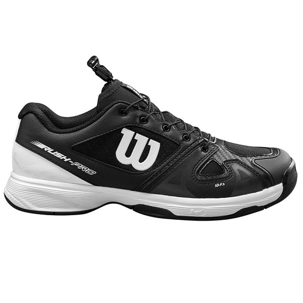 фото Кроссовки wilson junior rush pro ql wrs326230e, black/white, 37.5