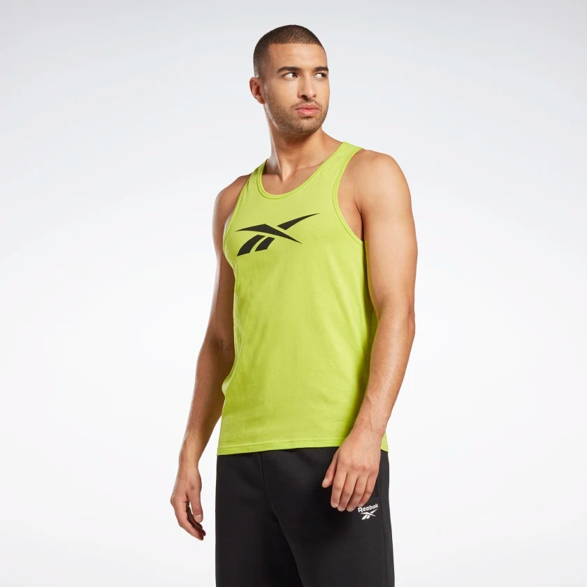 

Майка мужская Reebok GS VECTOR TANK зеленая XL, Зеленый, GS VECTOR TANK