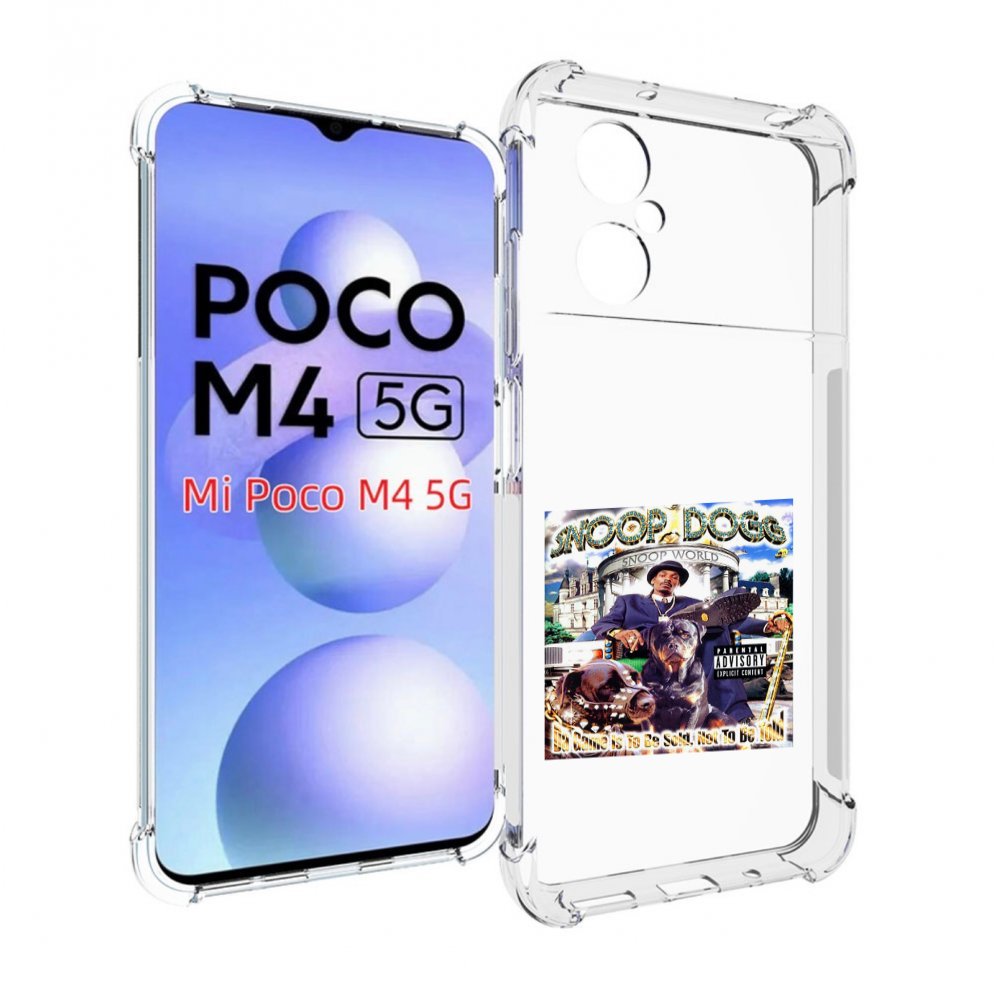 

Чехол Mypads Snoop Dogg Da Game Is To Be Sold, Not To Be Told Для Poco M4 5G, Прозрачный, Tocco