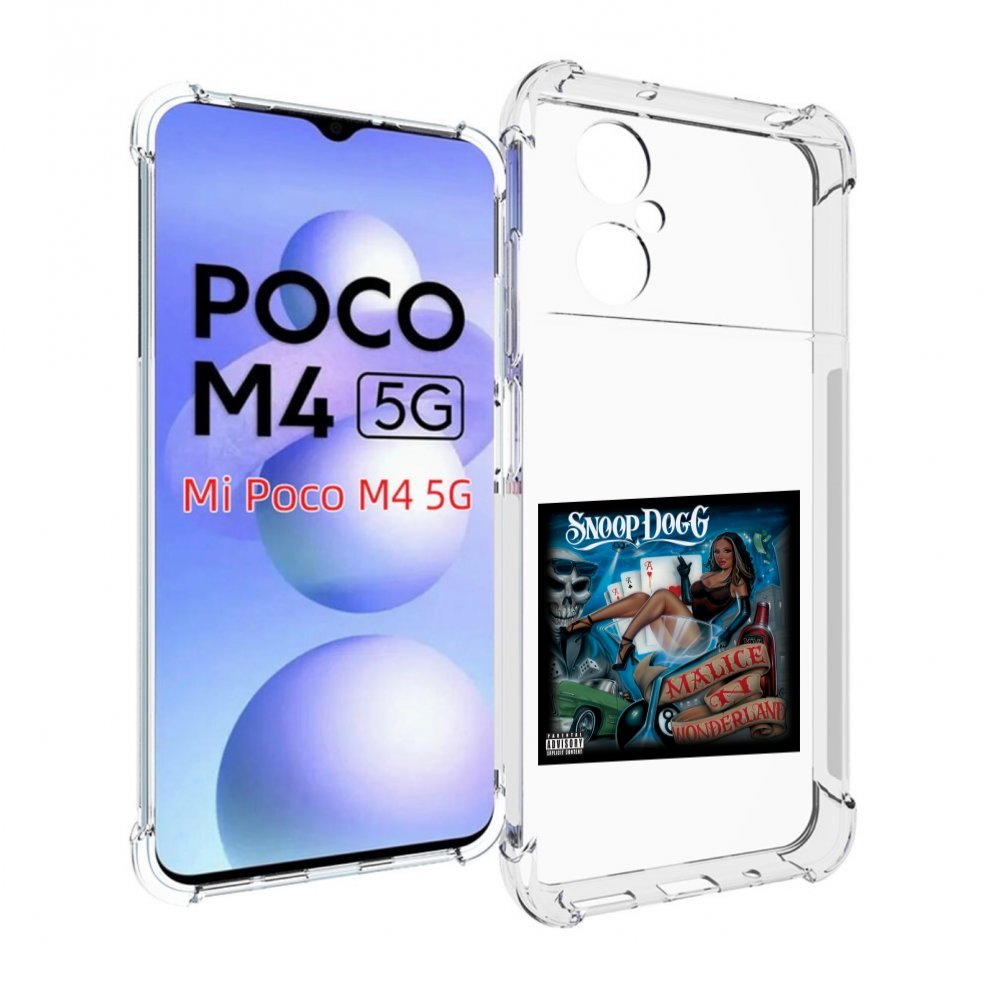 

Чехол Mypads Snoop Dogg Malice N Wonderland Для Poco M4 5G, Прозрачный, Tocco