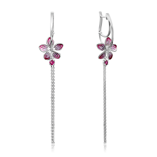 

Серьги из серебра с гранатом/эмалью PLATINA jewelry 02-4797-00-204-0200-69_0, 02-4797-00-204-0200-69_0