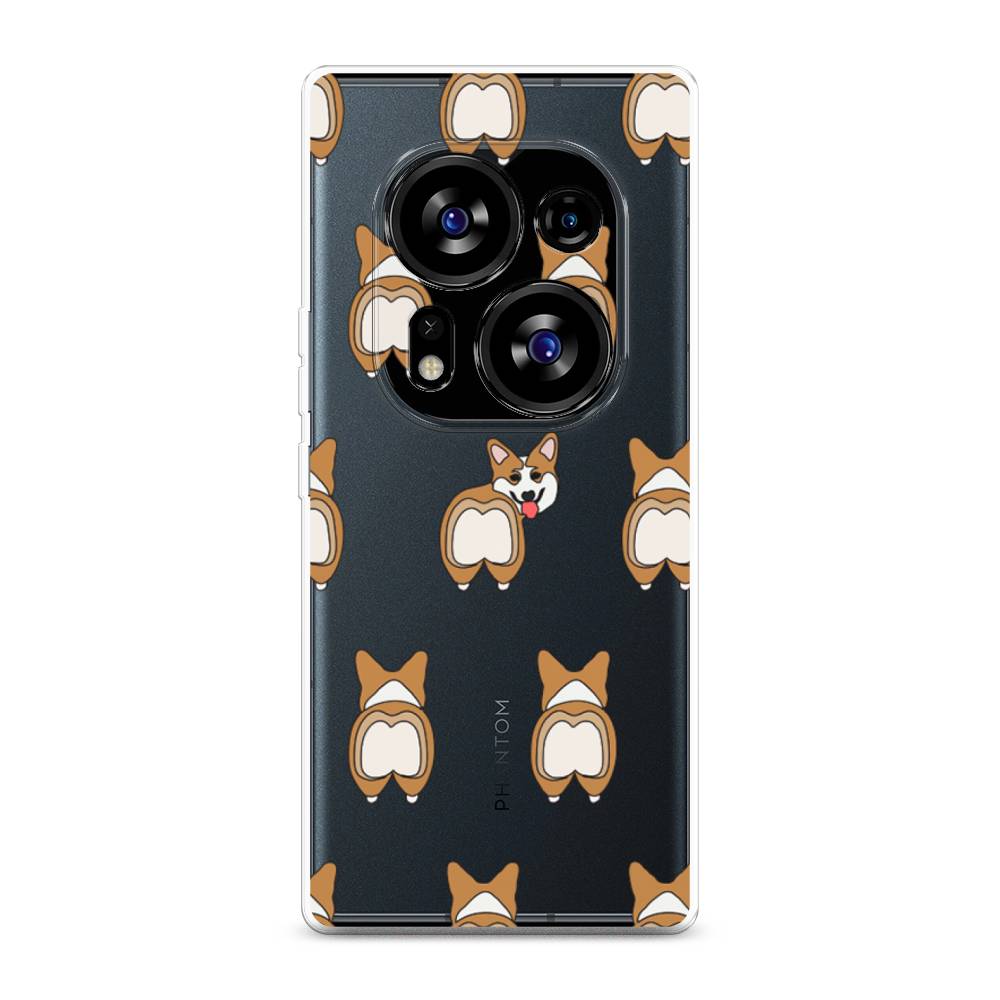

Чехол Awog на Tecno Phantom X2"Милый корги фон", Белый;бежевый;коричневый, 303250-2