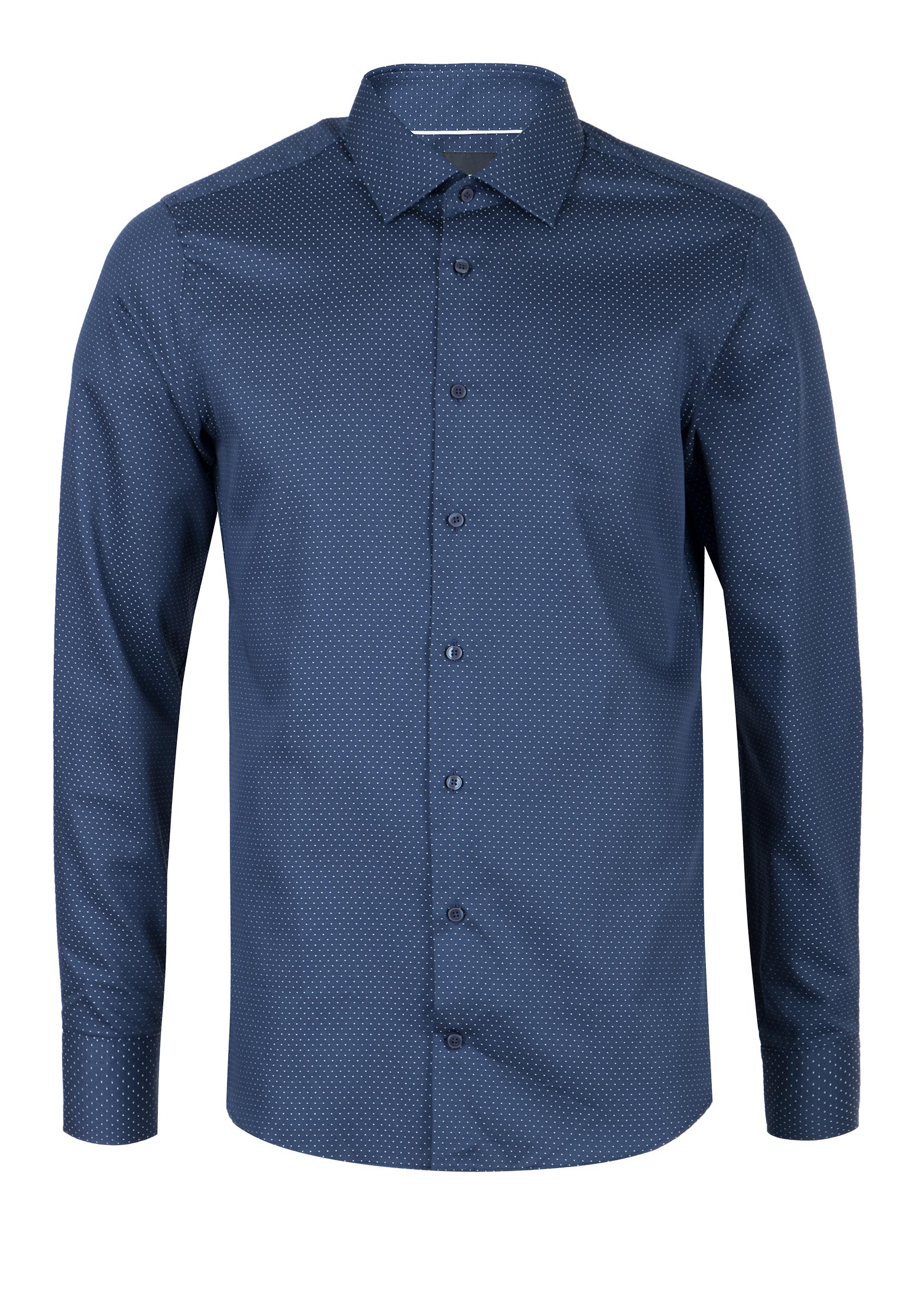 Рубашка мужская Strellson 105716 синяя 37
