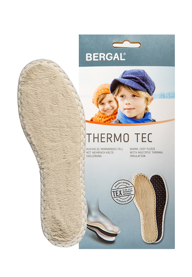 фото Стельки детские утеплённые с полиэфирным волокном bergal thermo tec р.22