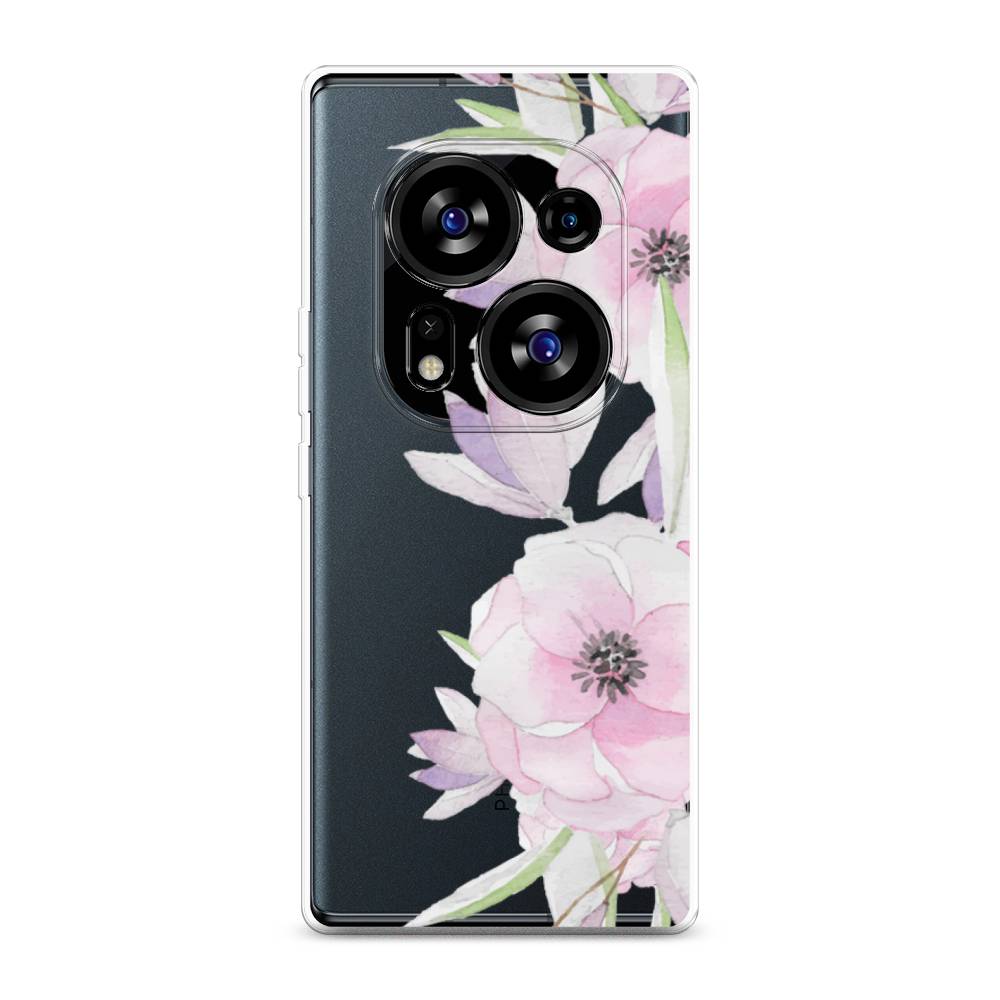 

Чехол Awog на Tecno Phantom X2"Нежные анемоны", Розовый;черный;фиолетовый, 303250-8