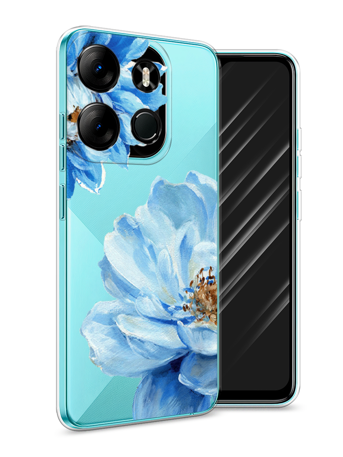 

Чехол Awog на Tecno Phantom X2"Голубые клематисы", Голубой, 303250-8