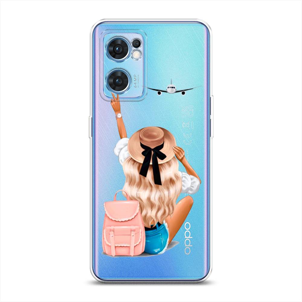 фото Силиконовый чехол "автостопом самолетом" на oppo find x5 lite awog