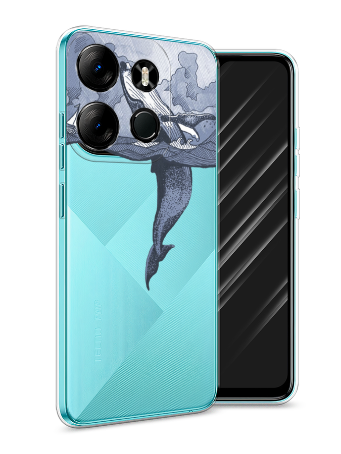 

Чехол Awog на Tecno Phantom X2"Два измерения", Голубой;черный;прозрачный, 303250-7