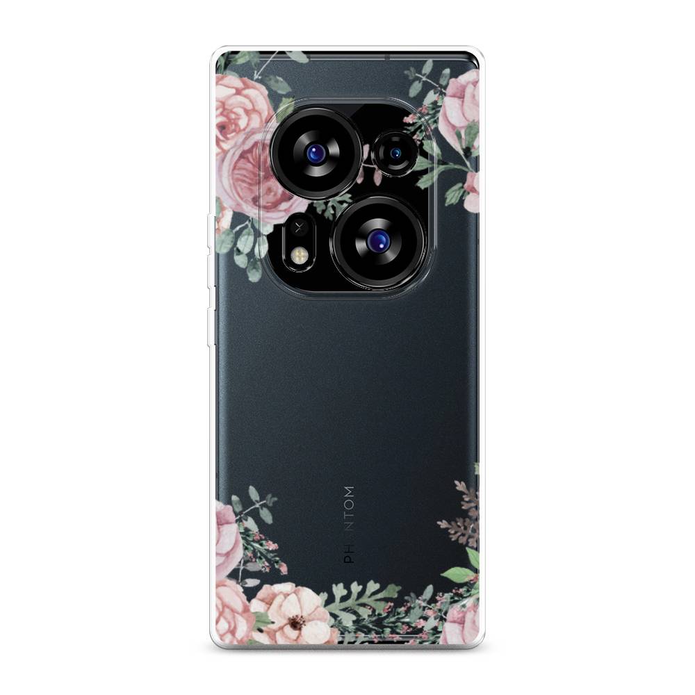 

Чехол Awog на Tecno Phantom X2"Нежные розы акварель", Прозрачный;розовый;зеленый, 303250-8