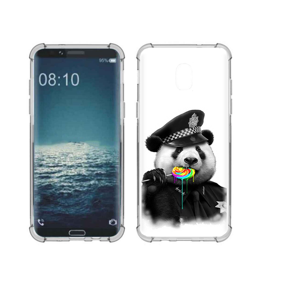

Чехол MyPads Tocco для Samsung Galaxy J3 Панда полиция (PT226926.574.130), Прозрачный, Tocco