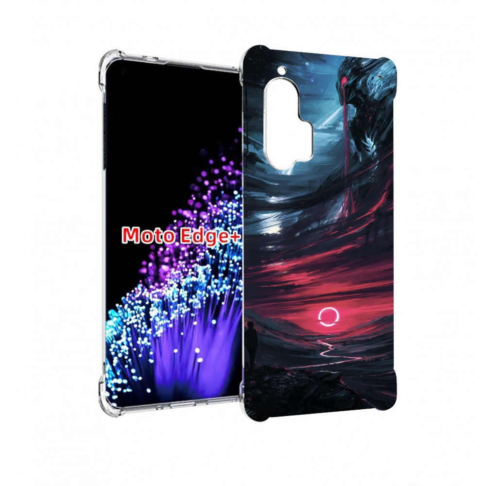 

Чехол MyPads страшный мир для Motorola Edge+ Plus, Прозрачный, Tocco
