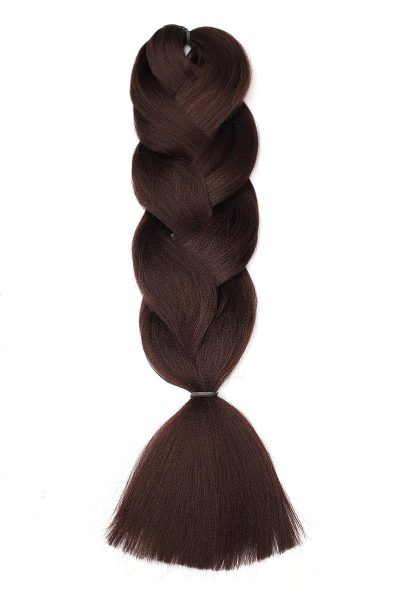 Канекалон HAIRSHOP 2Braids 33 Темно коричневый с баклажаном