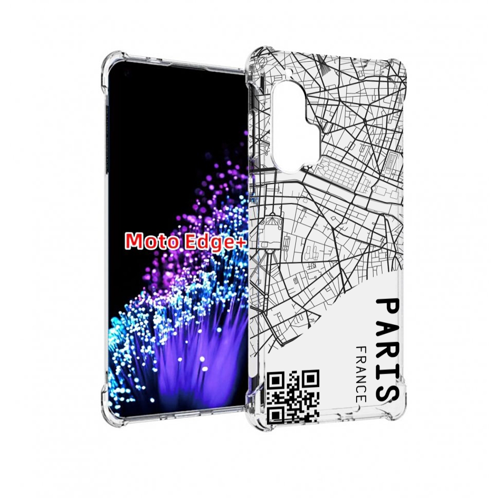 

Чехол MyPads схема-париж для Motorola Edge+ Plus, Прозрачный, Tocco
